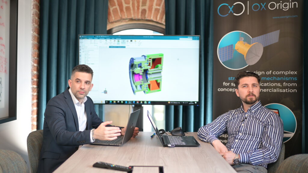 Space startup owners Alex Bugnar and Ilie Ciobanu of OX Origin