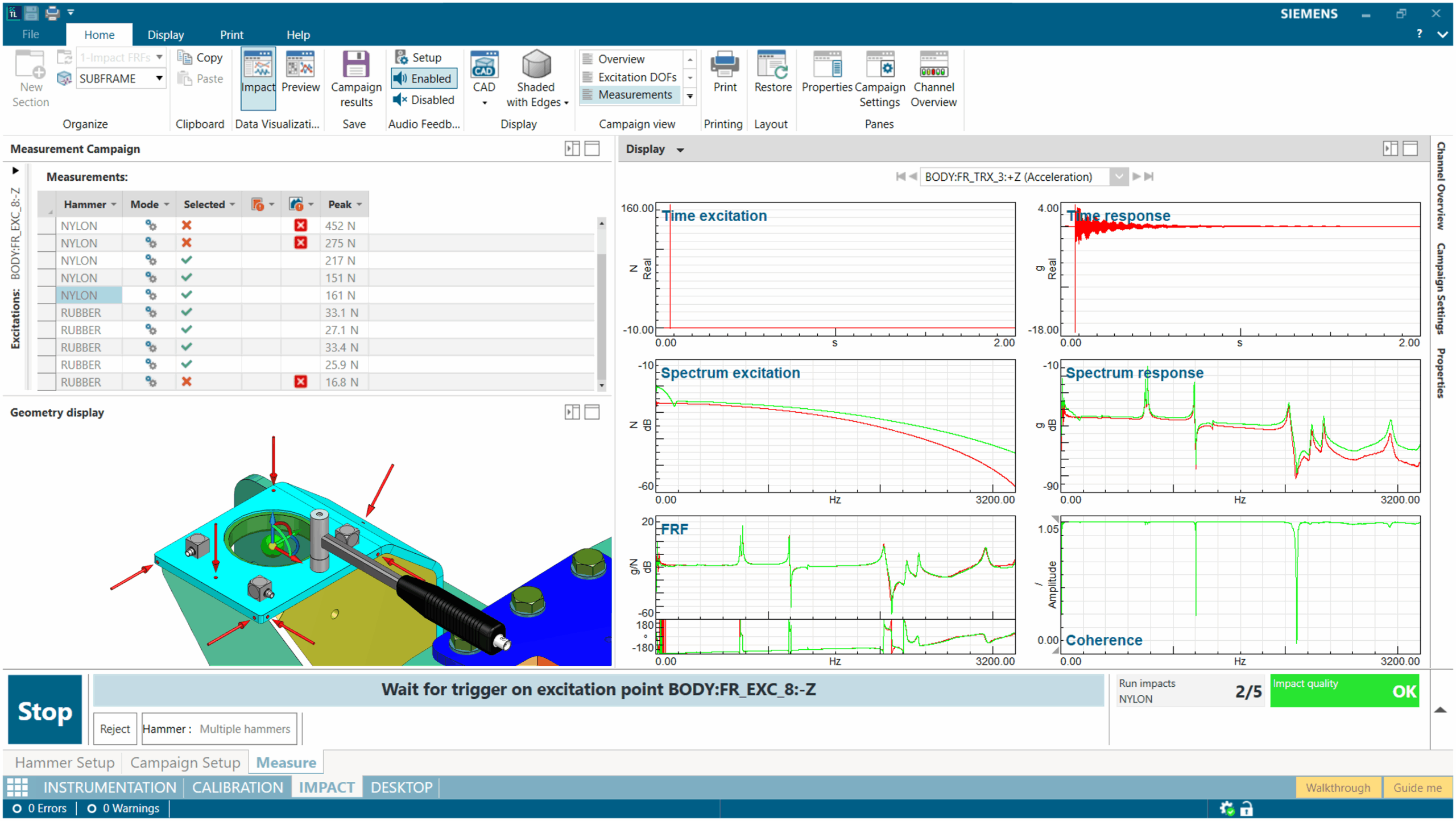 Simcenter Testlab offers a streamlined workflow for test-based component characterization. 