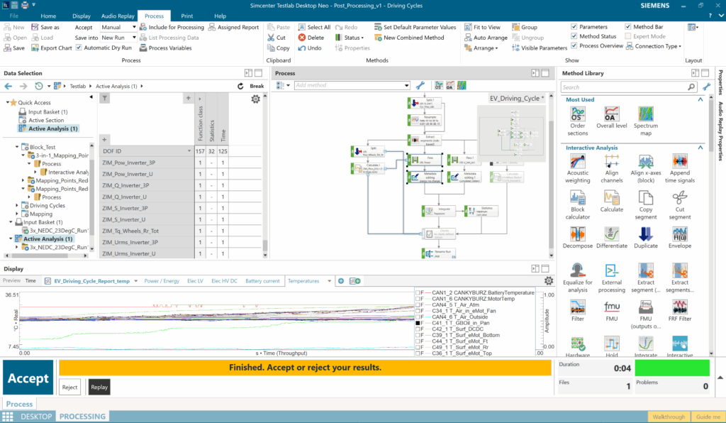 Automated data processing in Simcenter Testlab Neo using Process Designer