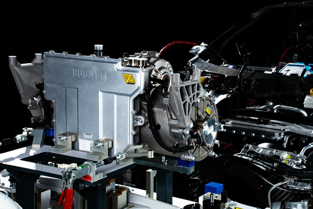 The Hybrid engine in the Bugatti Tourbillon