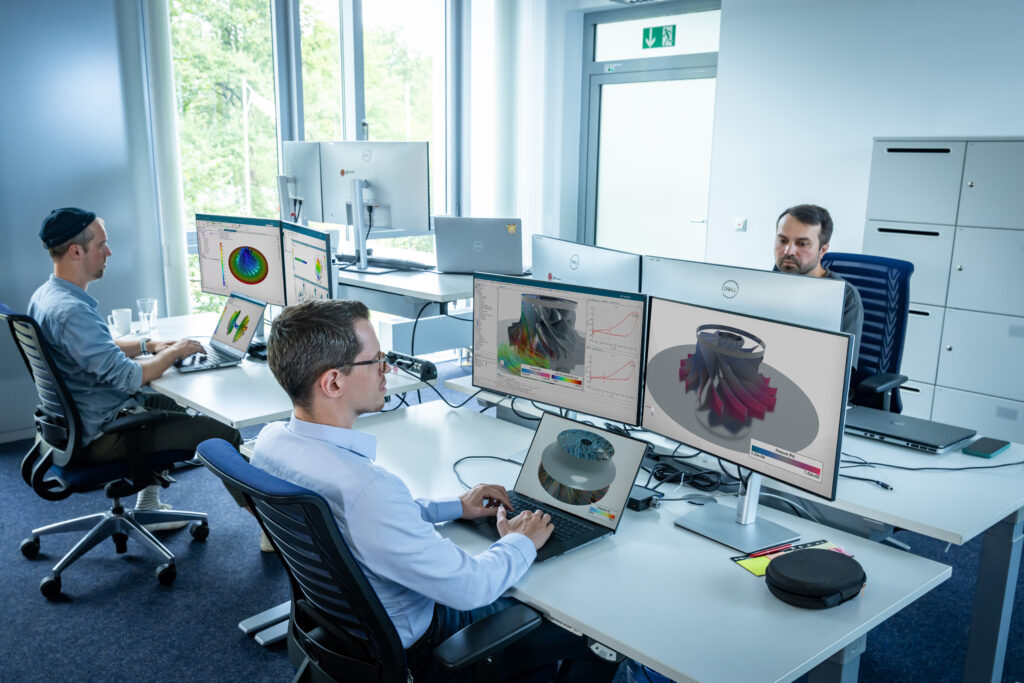 CAE team running multi-domain simulation with Simcenter X Advanced