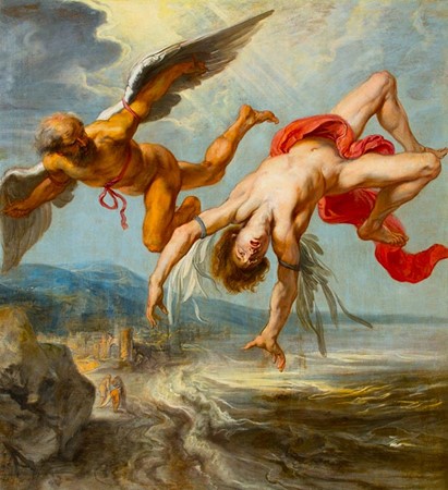 Jacob Peter Gowy (Flemish, 1615-1661), The Fall of Icarus, c. 1636-1637, oil on canvas, Museo del Prado, Madrid.