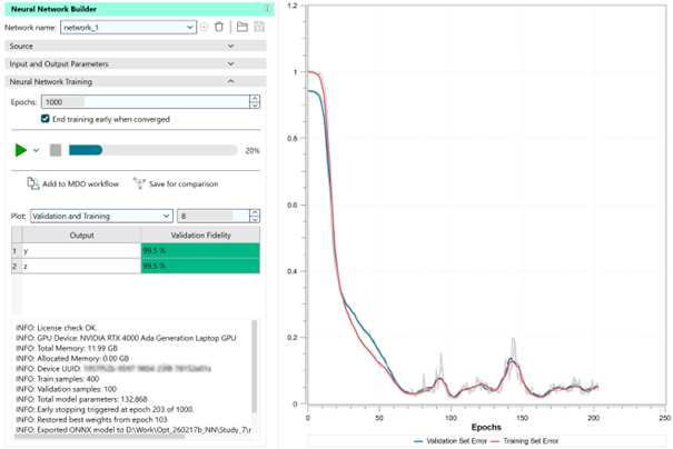 Simcenter HEEDS 2601 release Neural network builder