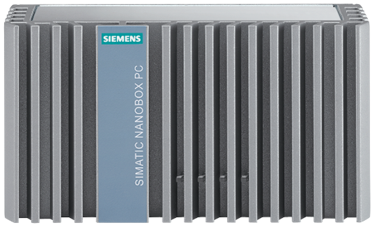 Siemens SIMATIC Nanobox PC, a compact fanless industrial edge computing device for deploying AI models at the manufacturing shop floor