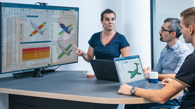 Simcenter being used in an office environment