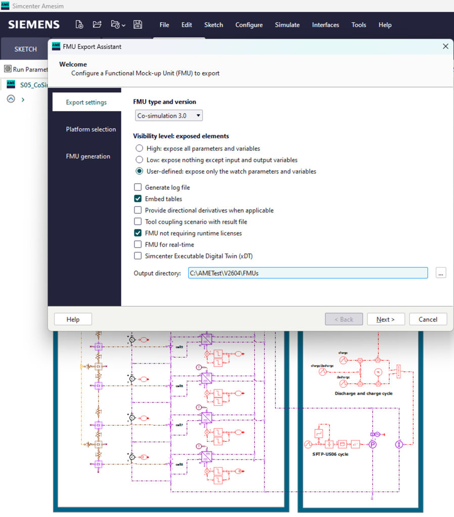 Variable step solver in license-free FMUs  in Simcenter Systems 2604