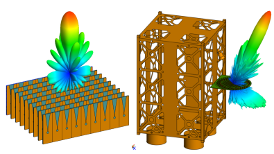 Simcenter Feko 2026.1 electromagnetic simulation featuring antenna array applications