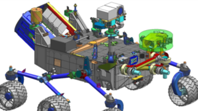 Simulated lunar rover
