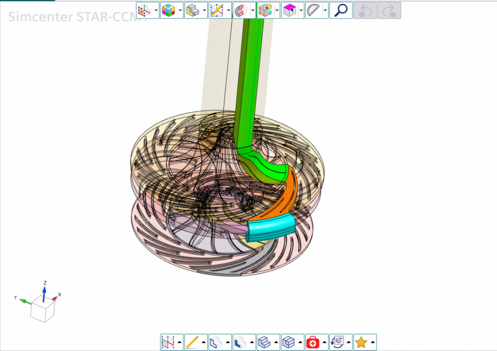 Turbine blade fluid passage extraction workflow