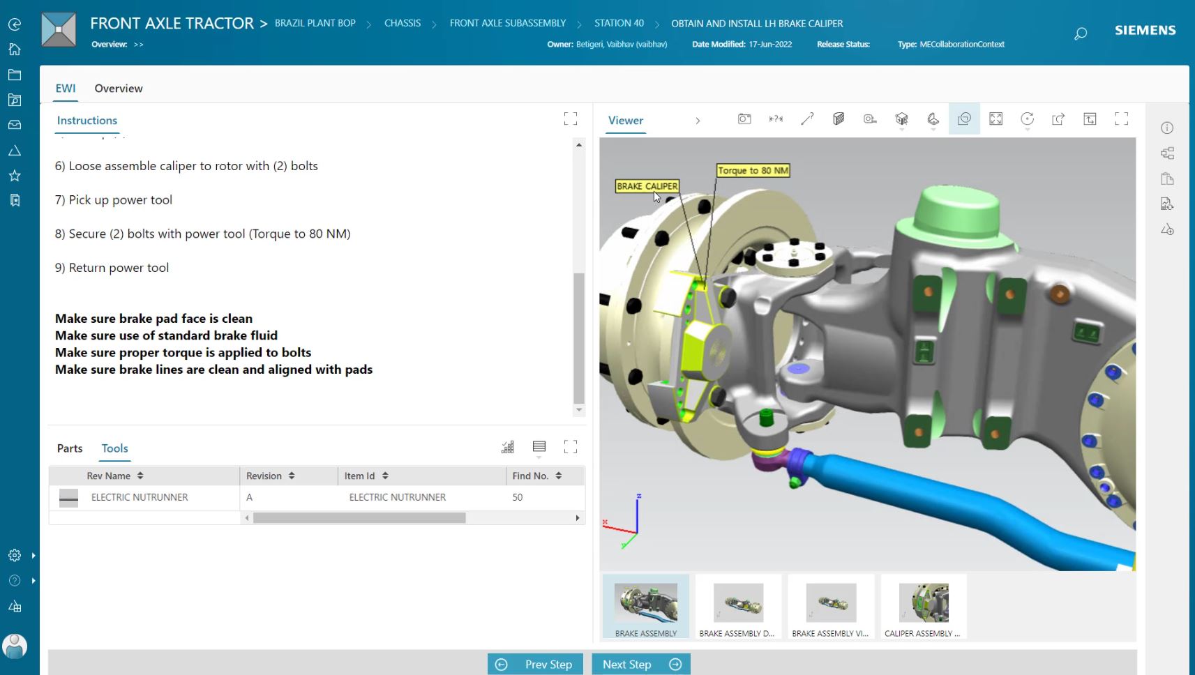 Authoring electronic work instructions to be shared with shop floor users using Teamcenter Easy Plan