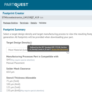 Partquest Which standards are followed when creating PartQuest parts ...