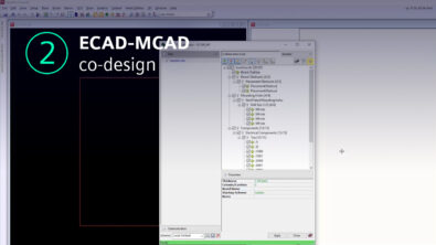 Xpedition software showing ECAD MCAD co-design
