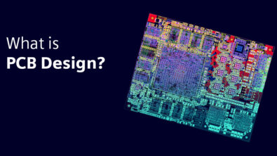 An image of an printed circuit board design in Xpedition software with text that says: what is PCB design?