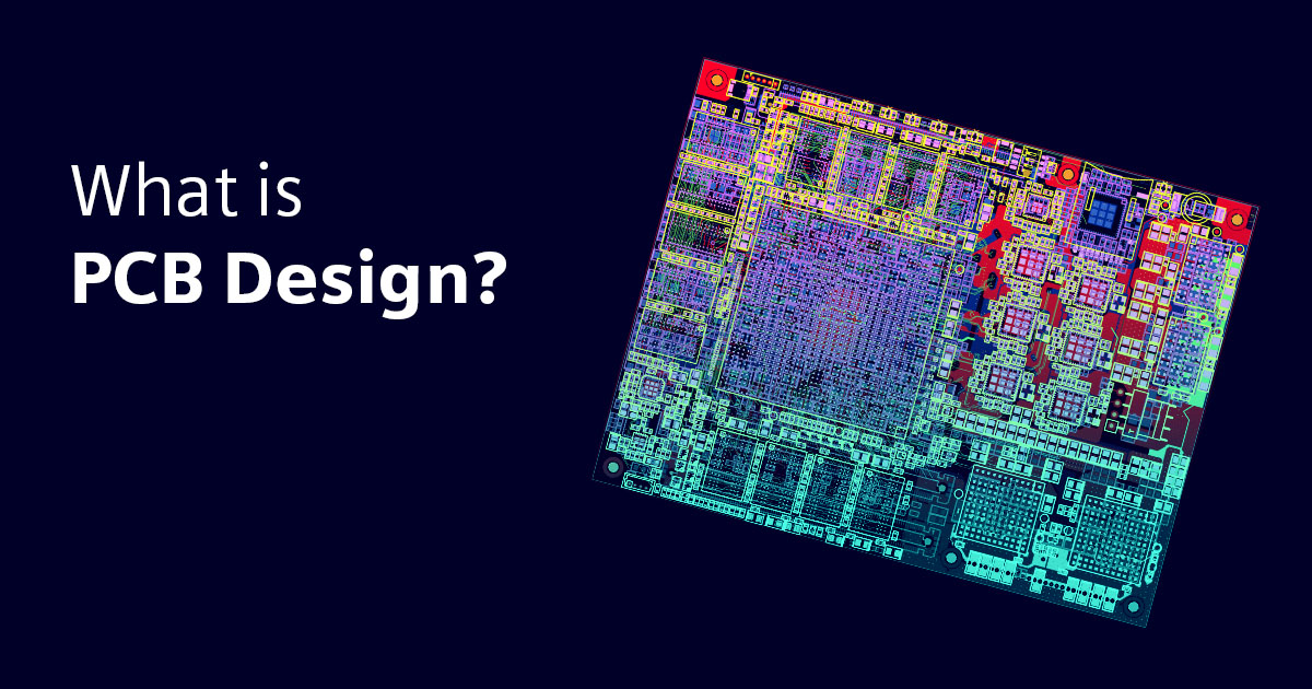 An image of an printed circuit board design in Xpedition software with text that says: what is PCB design?