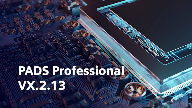 An image of a printed circuit board with text that says PADS Professional 2.13