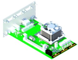 3D image of a PCB