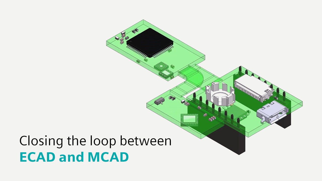 3D view of a rigid-flex pcb design.
