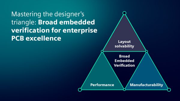 Mastering the PCB designer’s triangle: Broad embedded verification for enterprise PCB excellence
