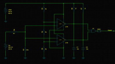 Fig. 1: Voltage monitor schematic in Xpedition Designer.
