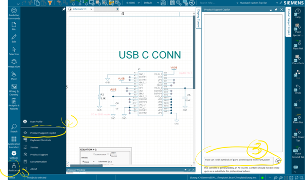 screenshot showing product support co-pilot