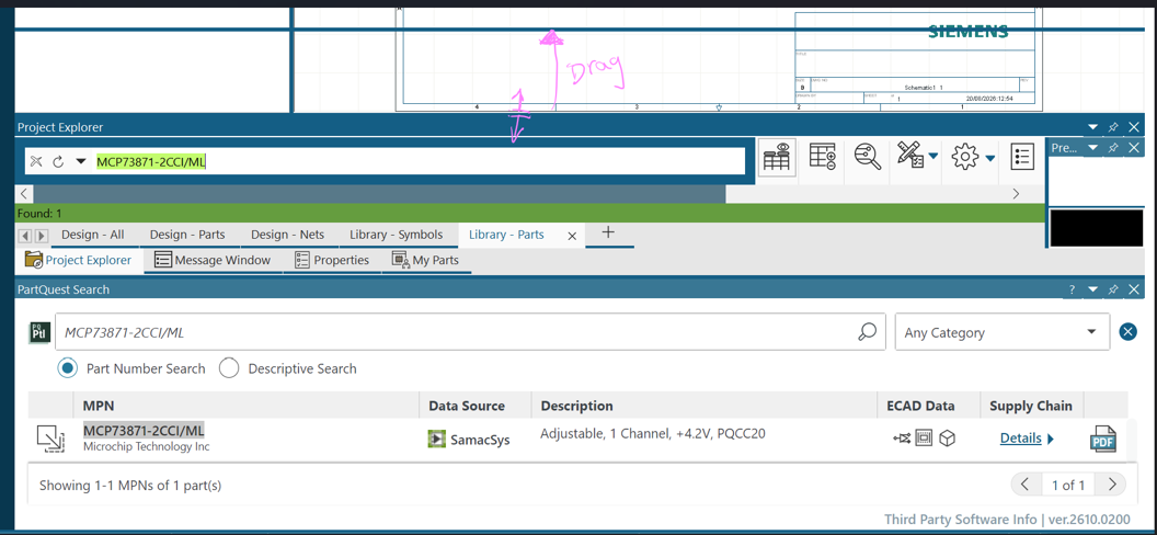 Screen shot of Xpedition Standard showing resizing menus.
