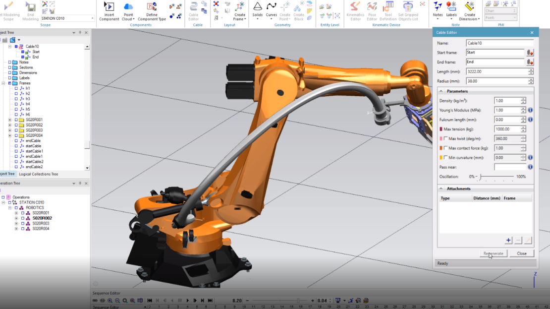 Process Simulate: How to create more attachments for robot cables ...