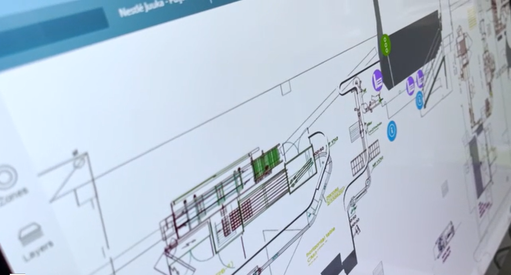 Nestle using Plant Simulation in their plant in Juuka.