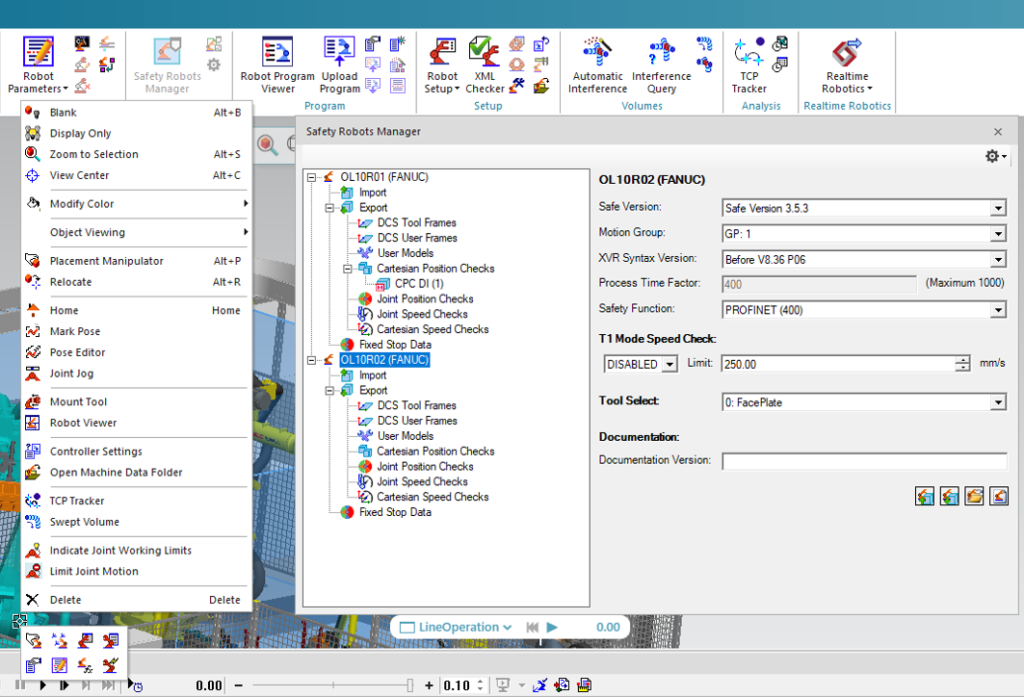 Tecnomatix 17.0 Process Simulate Robot Safety Usability