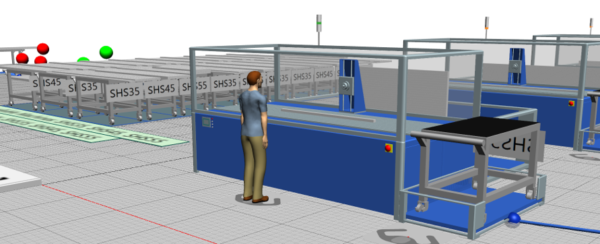 Plant Simulation model at THK Manufacturing to improve automatic and manual processes