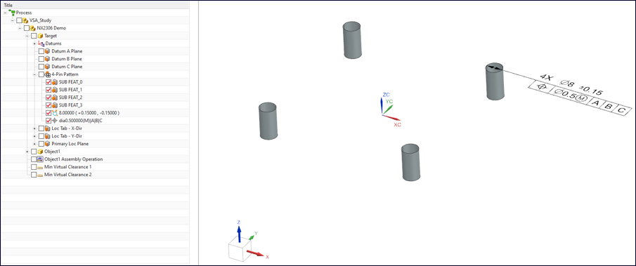 Image of feature visualization in model-based-quality software from Siemens.