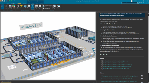Introducing the AI Powered Copilot for Siemens Plant Simulation software [VIDEO]