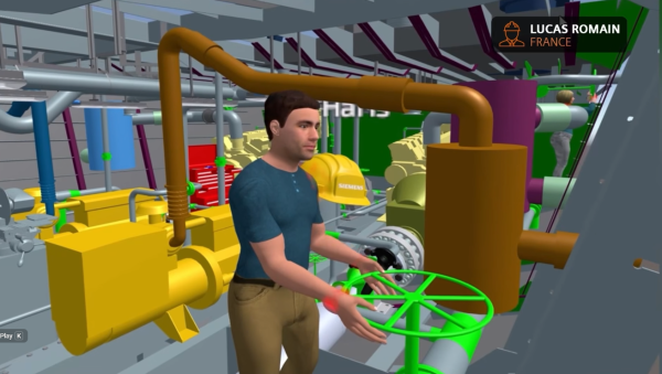 Optimizing ergonomics using Process Simulate Virtual Reality in the Marine industry 