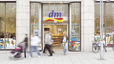 Entrance of a dm drugstore