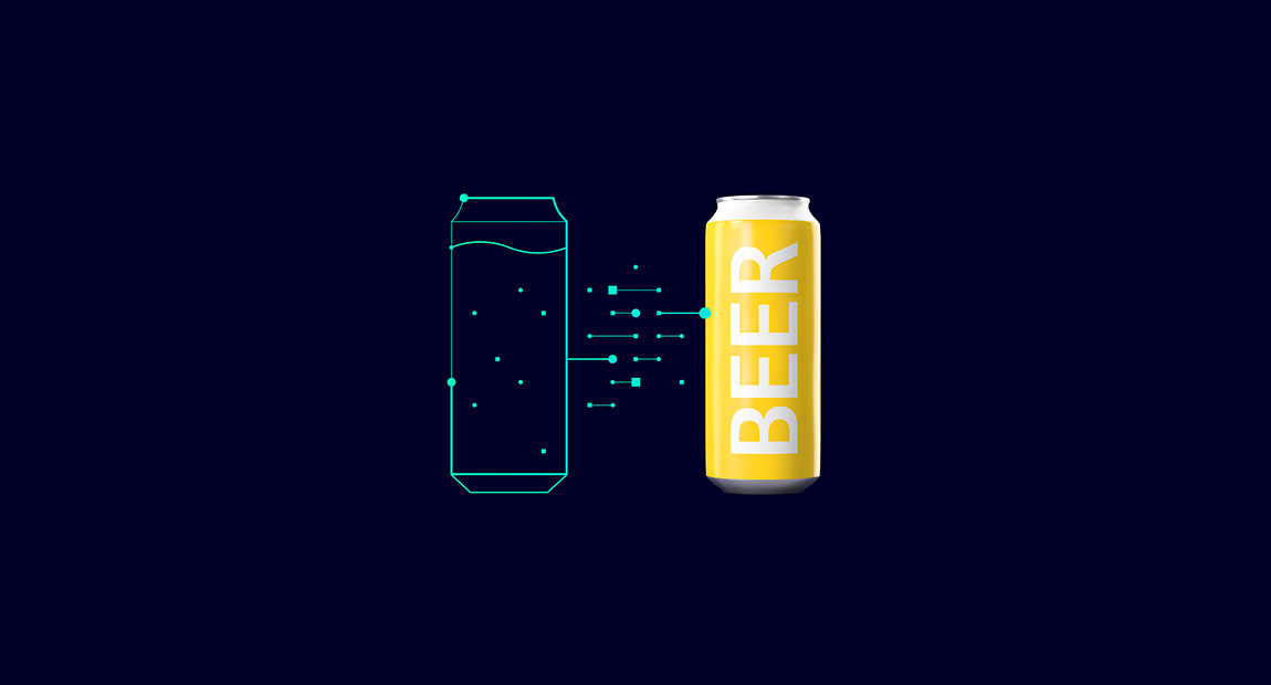 Digital Twin of a beer can