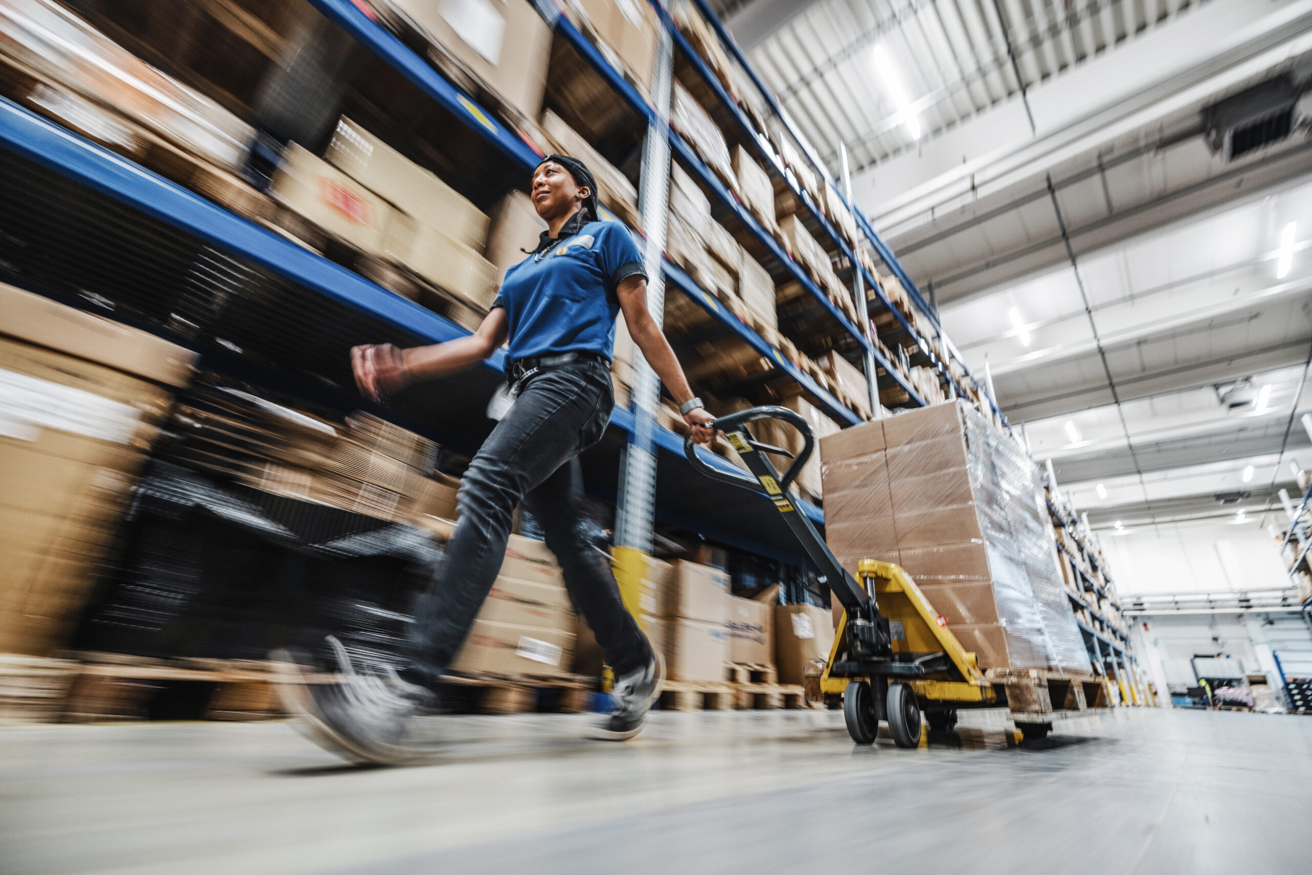 Employee in a warehouse