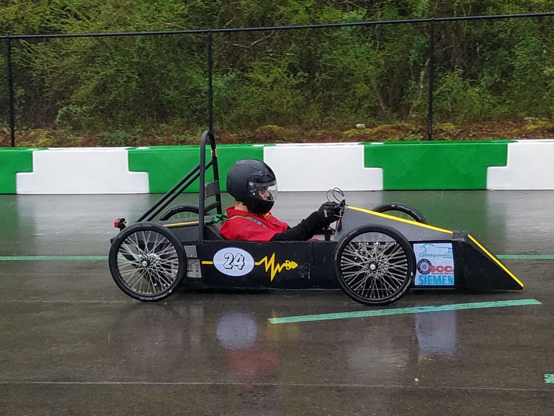 Race to the Finish Line Greenpower USA South Texas Electric Car