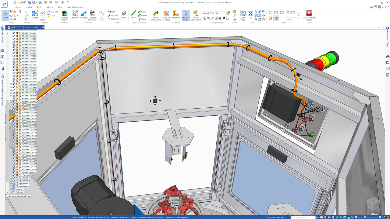 Providing Rapid & Intelligent Diagrams for Electrical Wiring Design - Solid Edge 2020