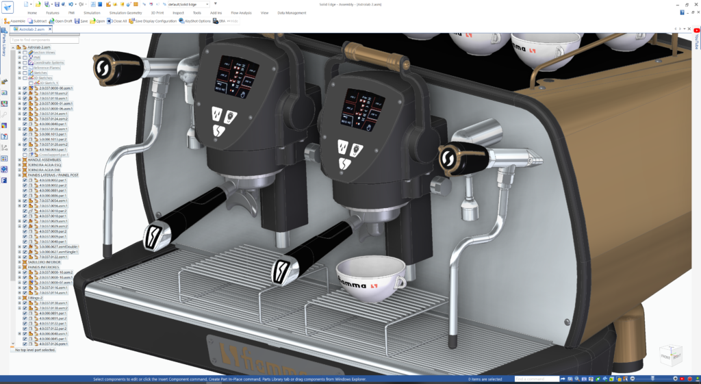 FOA demonstrated on Fiamma espresso machine model