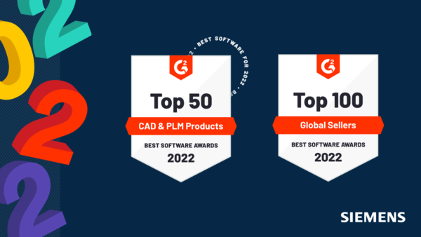 Solid Edge earns spot on G2’s 2022 Best Software Awards for CAD/PLM Products