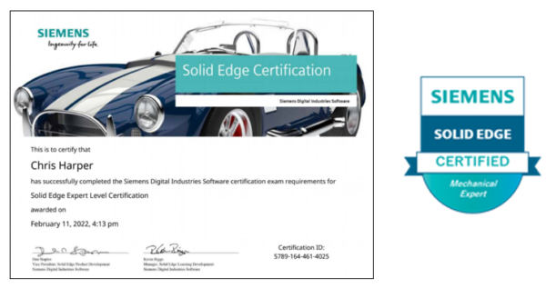 Solid Edge Certification — A designers' perspective | Designcenter ...