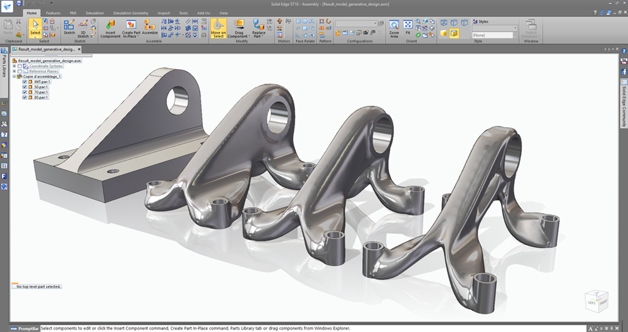 Surface modeling in Solid Edge