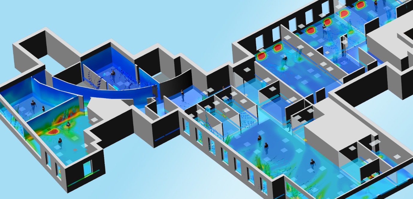 Flow simulation diagram in Solid Edge