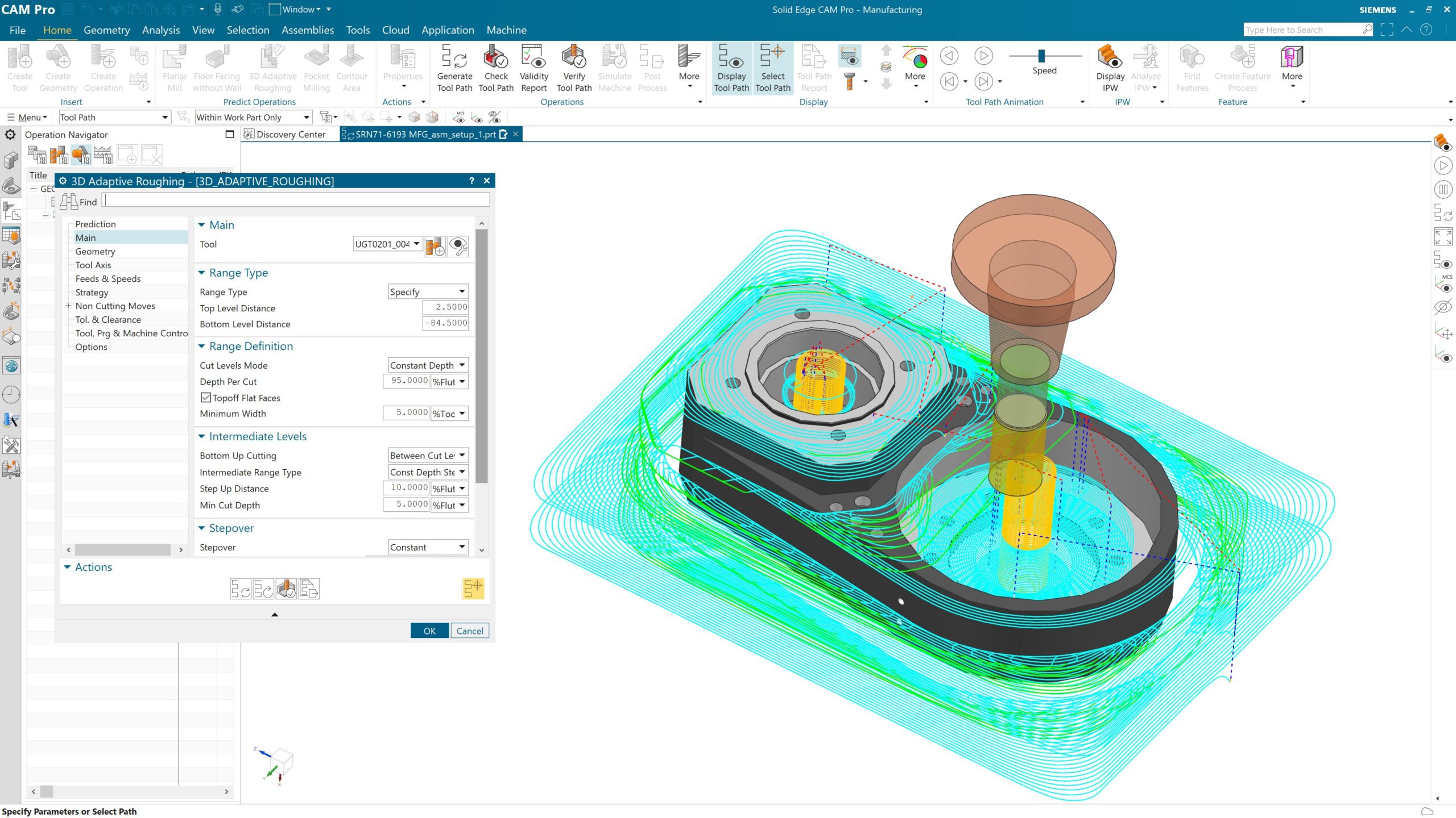 New In Solid Edge 2024 Faster And More Accurate Programming With Solid   3D Adaptive Roughing 1 Scaled 