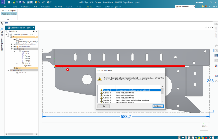 ALMA ASCO Software integrates with Solid Edge for sheet metal design ...