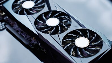 High-performance graphics card with GPUs
